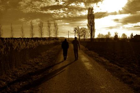 Don't walk with me...